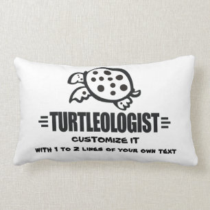 Funny Custom Turtle Lumbar Pillow