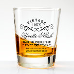 Funny Custom Vintage Birthday Aged To Perfection Shot Glass<br><div class="desc">Easily personalize this funny vintage "Aged to Perfection" shot glass with a custom year, name and birthday message. To edit this design template, change the text fields as shown above. You can easily add more text or images, customize fonts and colours. Treat yourself or make the perfect gift for family,...</div>