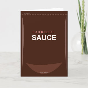Funny Customizable Barbecue Sauce Birthday Card