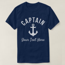 Funny Customizable Boat Captain's Shirt