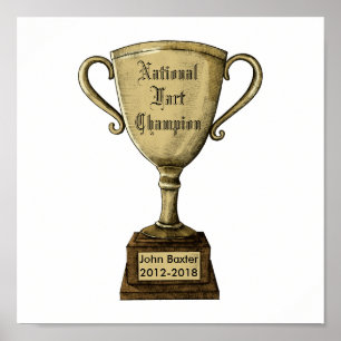 Funny Customizable Champion Award Poster