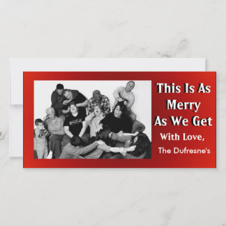 Funny Customizable Family Christmas Photo Holiday Card