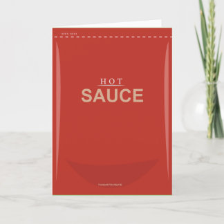 Funny Customizable Hot Sauce Birthday Card