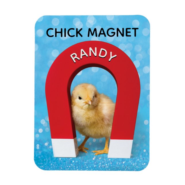 Funny Customizable Name Chick Magnet (Vertical)