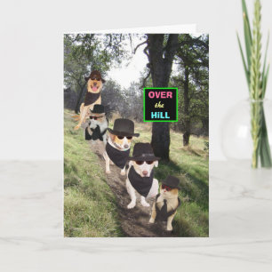 Funny Customizable Over the Hill Card