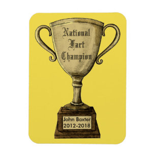 Funny Customizable Trophy Award Magnet