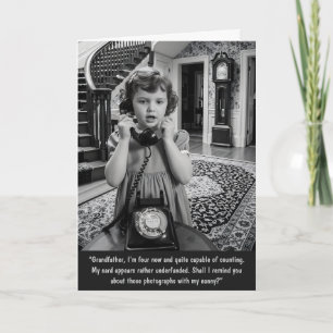 Funny Customizable Vintage Birthday Card
