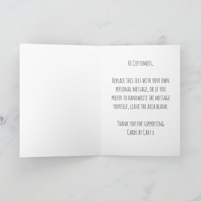 Funny Customized Birthday Greeting Card For Friend (Inside)