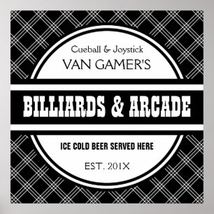 Funny Customized Home Games Room Pub Sign