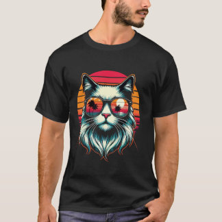 funny cut cat Happiness for men women and kids T-Shirt