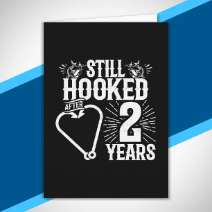 Funny Cute 2nd Anniversary Couples Married 2 Years Card