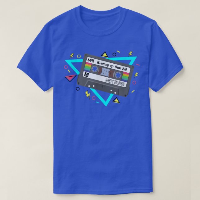 Funny Cute 80s Mas Mi Running Up That Hill Workout T-Shirt (Design Front)
