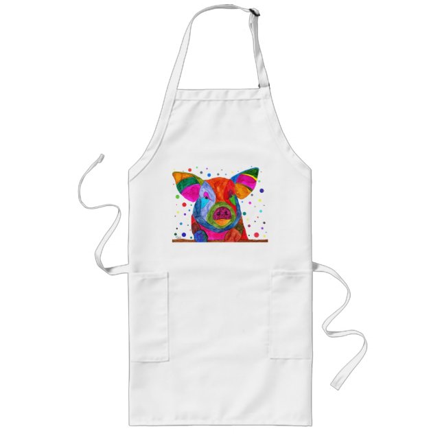 Funny, Cute and Colourful Pig Apron (Front)