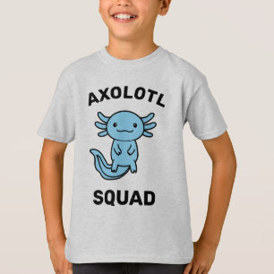 Funny cute Axolotl Squad custom editable pink T-Shirt