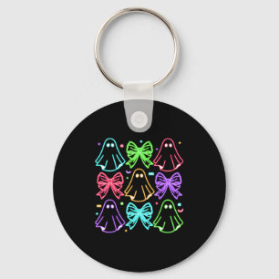 Funny Cute Boo Ghost Soky Season Glow In Halloween Keychain
