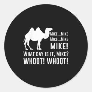 Funny Cute Camel Quotes About Hump Day Funny Quote Classic Round Sticker