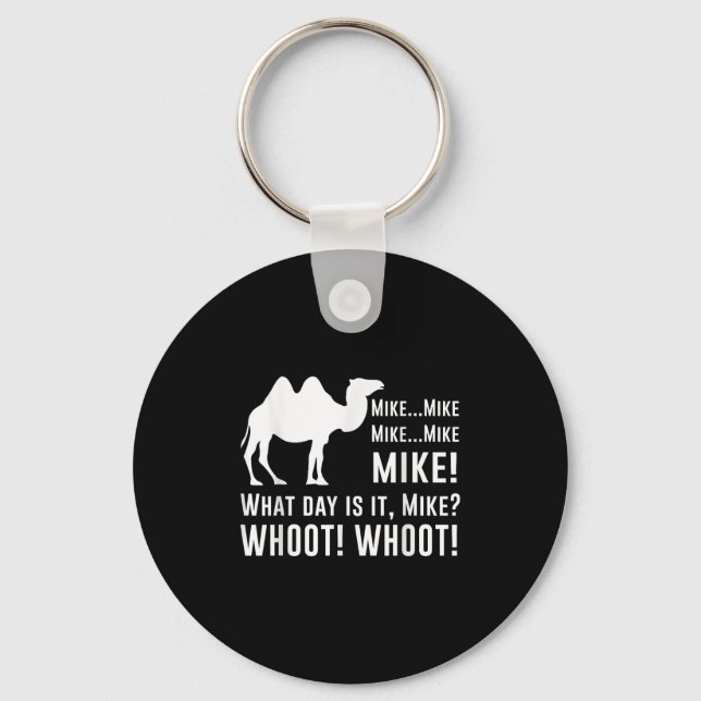 Funny Cute Camel Quotes About Hump Day Funny Quote Keychain (Front)