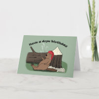 Funny cute Canadian beaver Have A Dope Birthday