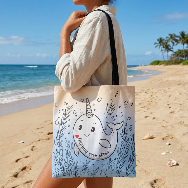 Funny cute cartoon drawing illustration  tote bag (Créateur téléchargé)