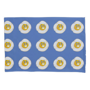 Funny Cute Cartoon Eggs Humour Food Pun  Pillowcase