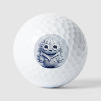Funny Cute Cartoon Golf Ball – Smiling Character