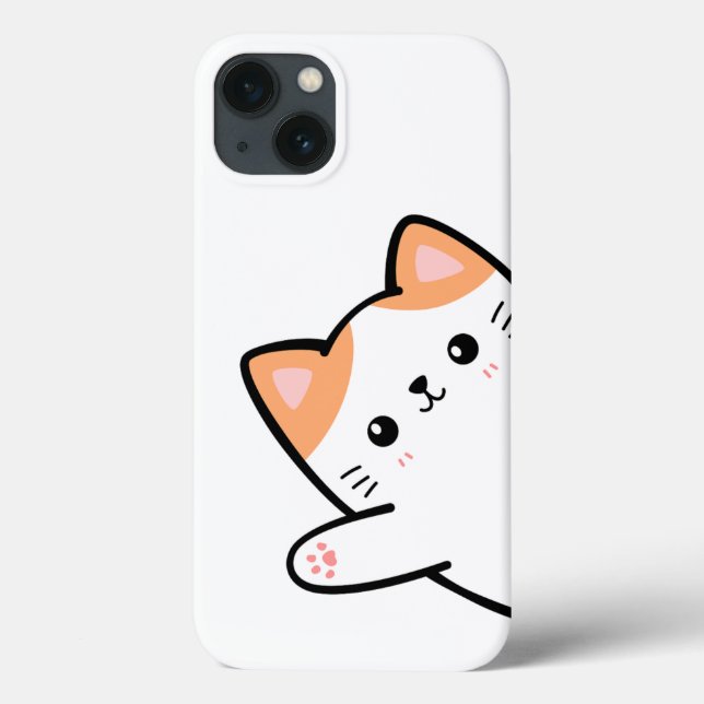 Funny Cute Cat Case-Mate iPhone Case (Back)