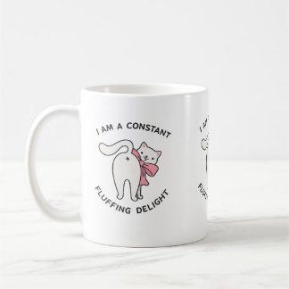 Funny Cute Cat Coffee Cup | Cat Lover Humor Mug