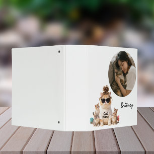Funny Cute Cat Mama Kittens Photo Binder