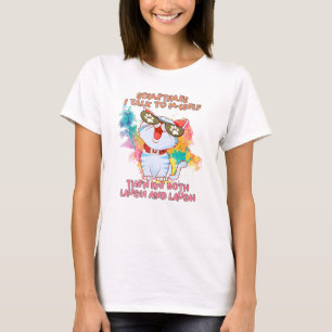 Funny Cute Cat Sometimes I Talk To Myself T-Shirt