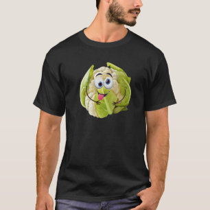 Funny Cute Cauliflower Designs Veggie Lover Vegeta T-Shirt