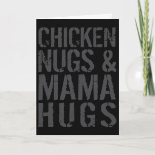 Funny Cute Chicken Mom Graphic For Nugget Lover _1 Card