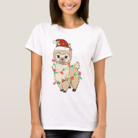 Funny Cute Christmas Llama