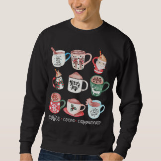 Funny Cute Christmas Mugs Drink Hot Cocoa Coffee C Sweatshirt