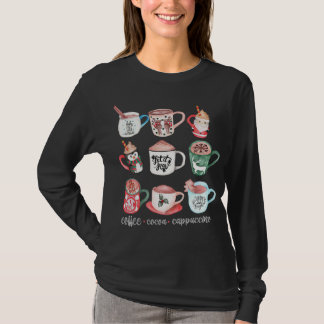 Funny Cute Christmas Mugs Drink Hot Cocoa Coffee C T-Shirt