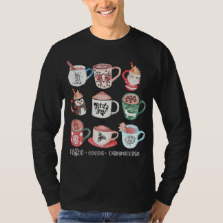 Funny Cute Christmas Mugs Drink Hot Cocoa Coffee C T-Shirt