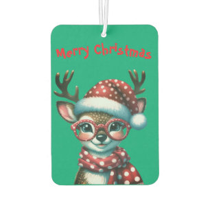 Funny Cute Christmas Reindeer Air Freshener