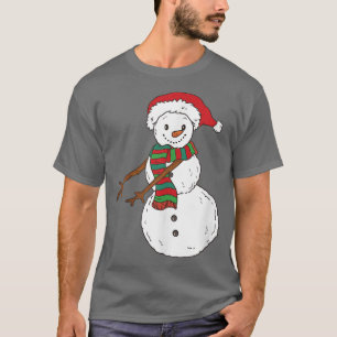 Funny cute Christmas snowman T-Shirt