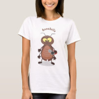 Funny cute cockroach cartoon character