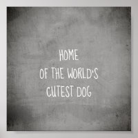 funny cute collage dog quote poster art