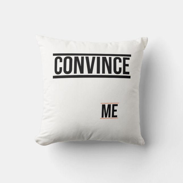 Funny cute cool trendy design throw pillow (Front)