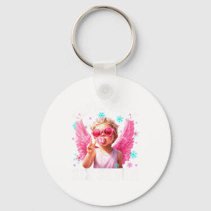 Funny Cute Cud Says Six Seven Valentine's Day 67 M Keychain