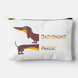 Funny cute dachshund for long dog parent accessory pouch