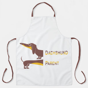 Funny cute dachshund for long dog parent apron