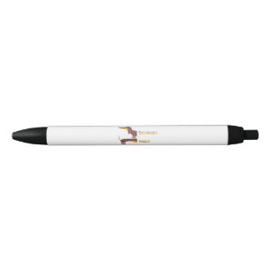 Funny cute dachshund for long dog parent black ink pen