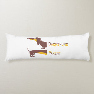 Funny cute dachshund for long dog parent body pillow