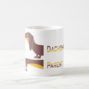 Funny cute dachshund for long dog parent coffee mug