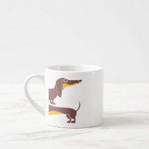 Funny cute dachshund for long dog parent espresso cup