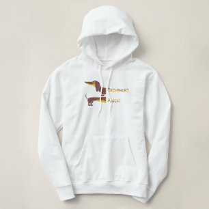 Funny cute dachshund for long dog parent hoodie