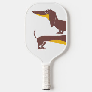 Funny cute dachshund for long dog parent pickleball paddle