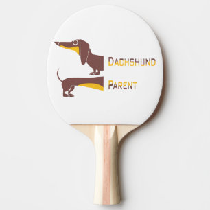Funny cute dachshund for long dog parent ping pong paddle